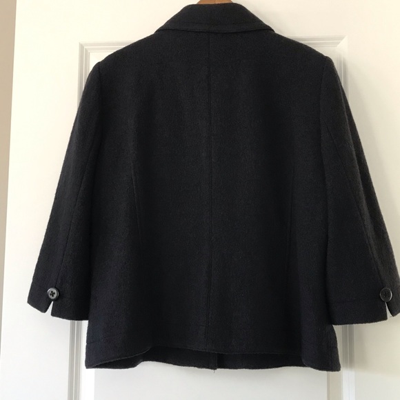 Pendleton Cropped Black Wool Swing Style Jacket Sz Lrg (runs small) - Picture 6 of 11